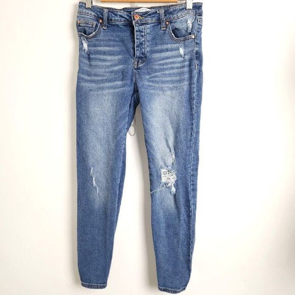 Celebrity Pink The Eleven Distressed Jeans Juniors Size 9/29 Stretch High Waist - Picture 1 of 5
